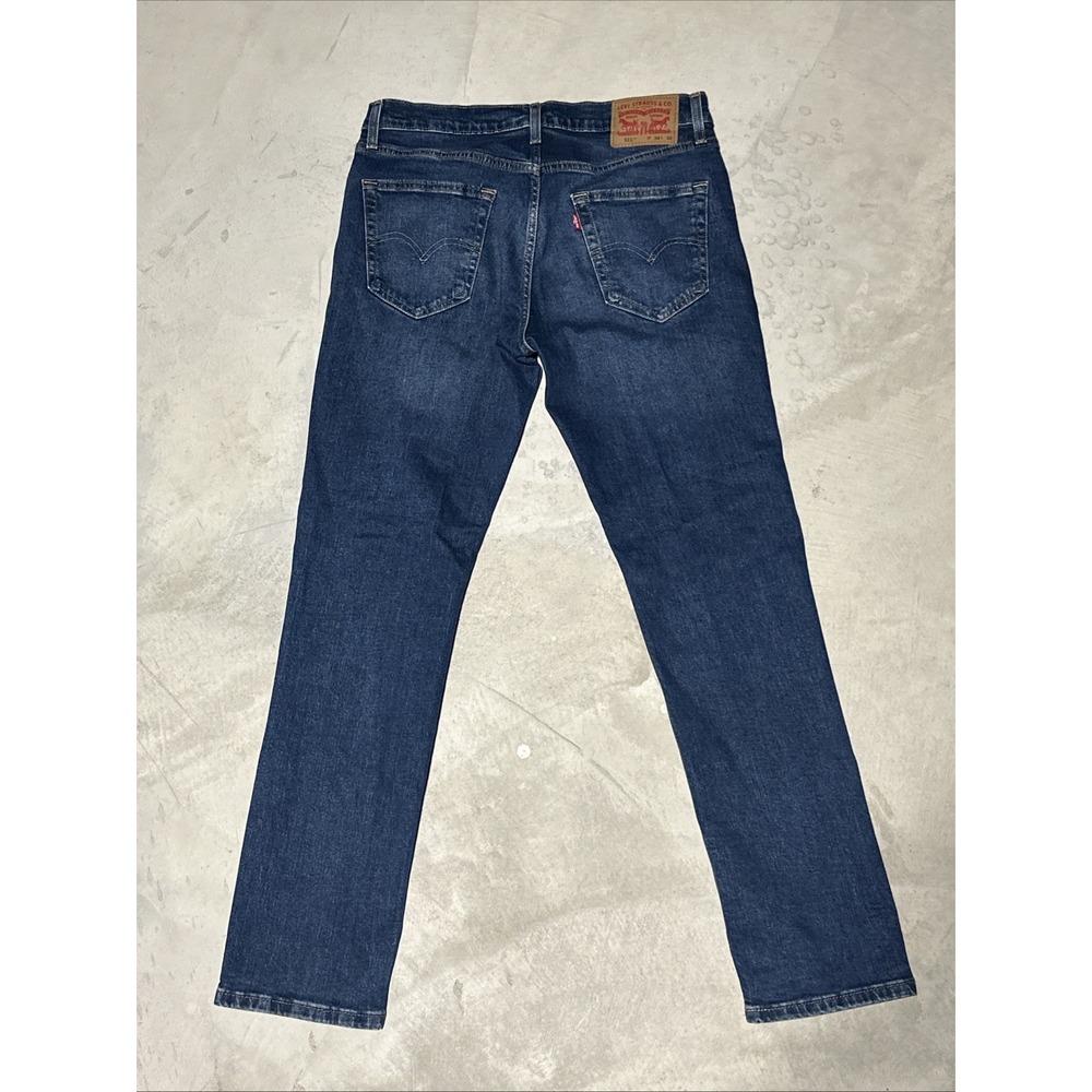 Levis 511 Jeans Men's SZ 34x32 Blue Denim Slim Fit Stretch Grunge Workwear